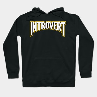 Amblem Text Introvert Hoodie